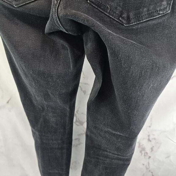 Everlane Jeans 28 X 26 Black High Rise Skinny Denim High Rise Ankle Crop TTS - Picture 7 of 10